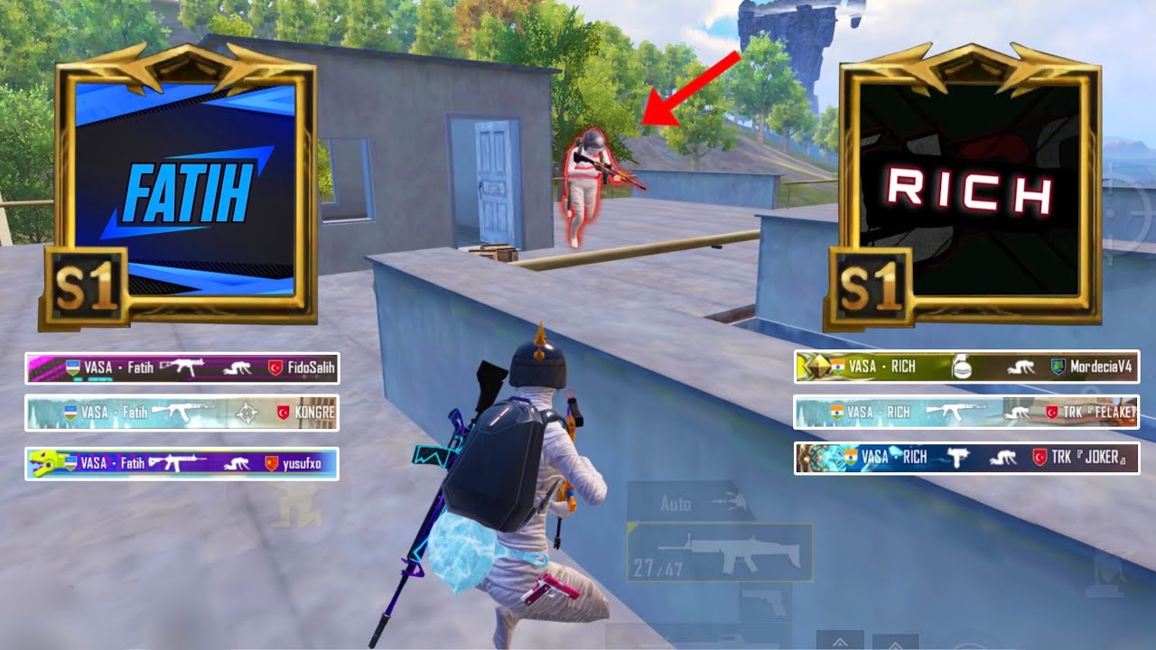 2 MILLION SUBS RICH VS FATIHπ₯IN SAME GAME!π±Who Will Win? PUBG Mobile - BGMI background