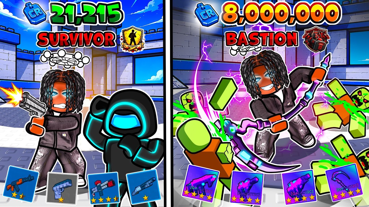 Turning A Subscribers Account From Noob To Pro In Roblox Survive Zombie Arena background