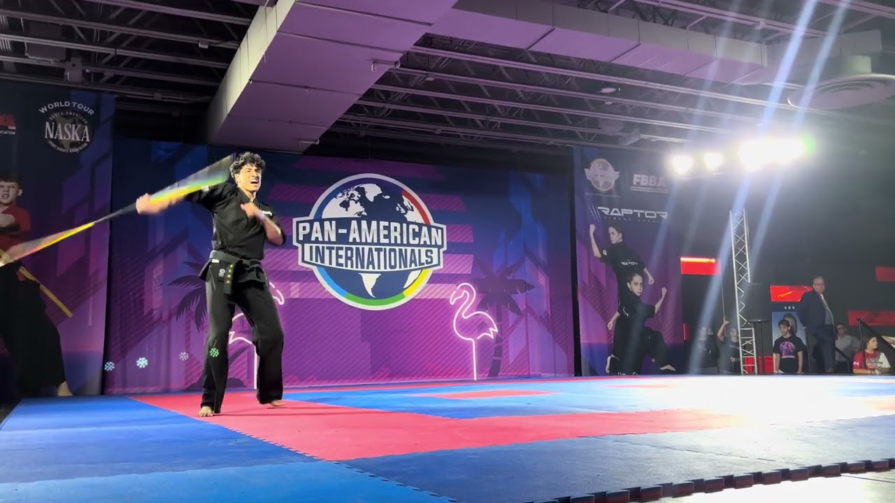 Hamza Tai Mens CMX Weapons Overall Grand Championship - Pan American Internationals 2026 background