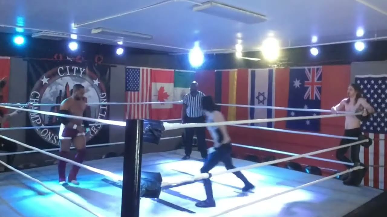 FULL MATCH Genesis and Mourner vs Iglesias and Hendrix ep27 background
