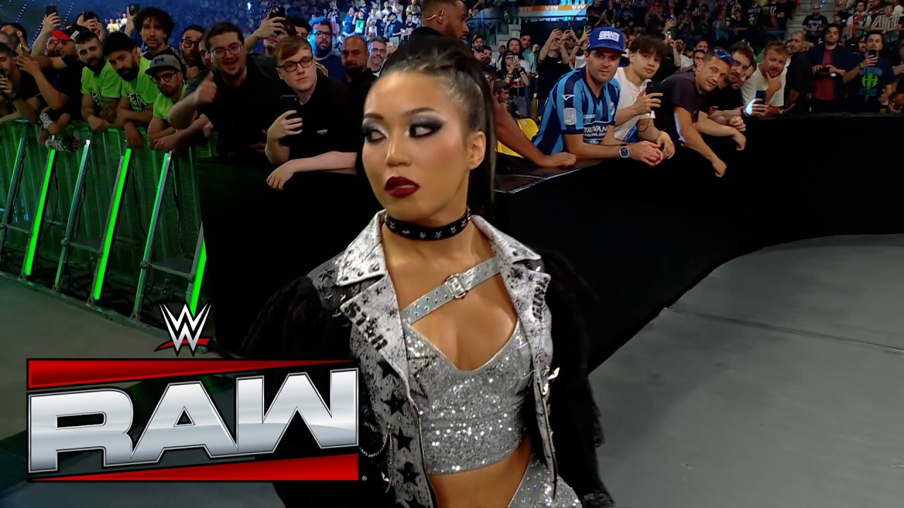 Roxanne Perez Entrance: WWE Raw in Turin, Italy, June 1, 2026 background