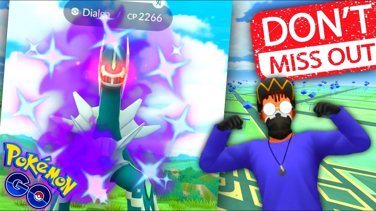 *DONT MISS SHINY SHADOW DIALGA RAIDS MUST HAVE IN POKEMON GO* background
