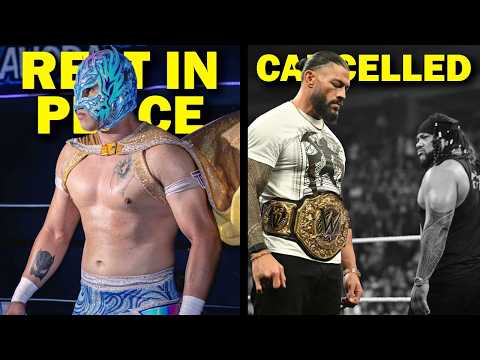 LUCHADOR PASSES AWAY...ROMAN REIGNS VS JACOB FATU CANCELLED?...DANHAUSEN BREAKS...Wrestling News background