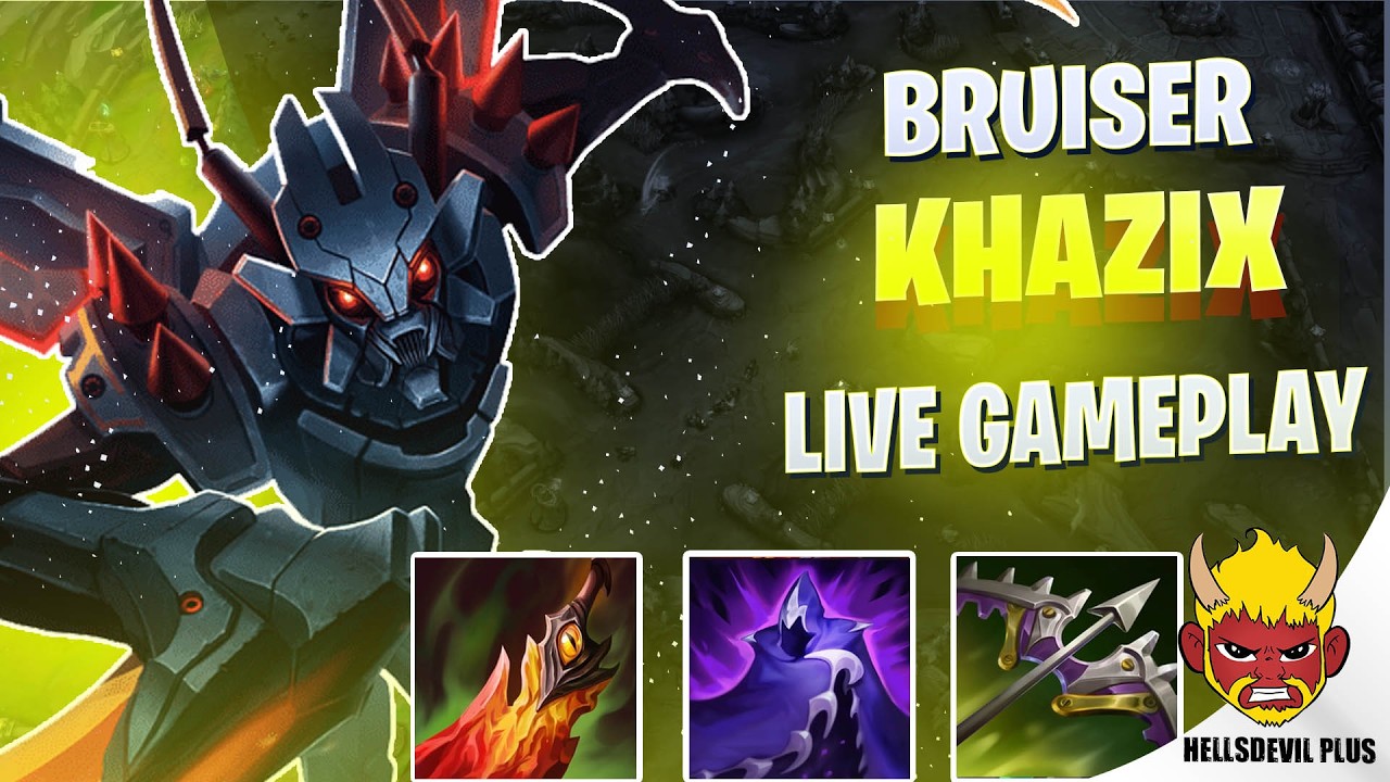 Bruiser Khazix Is Built Different! - Wild Rift HellsDevil Plus Gameplay background