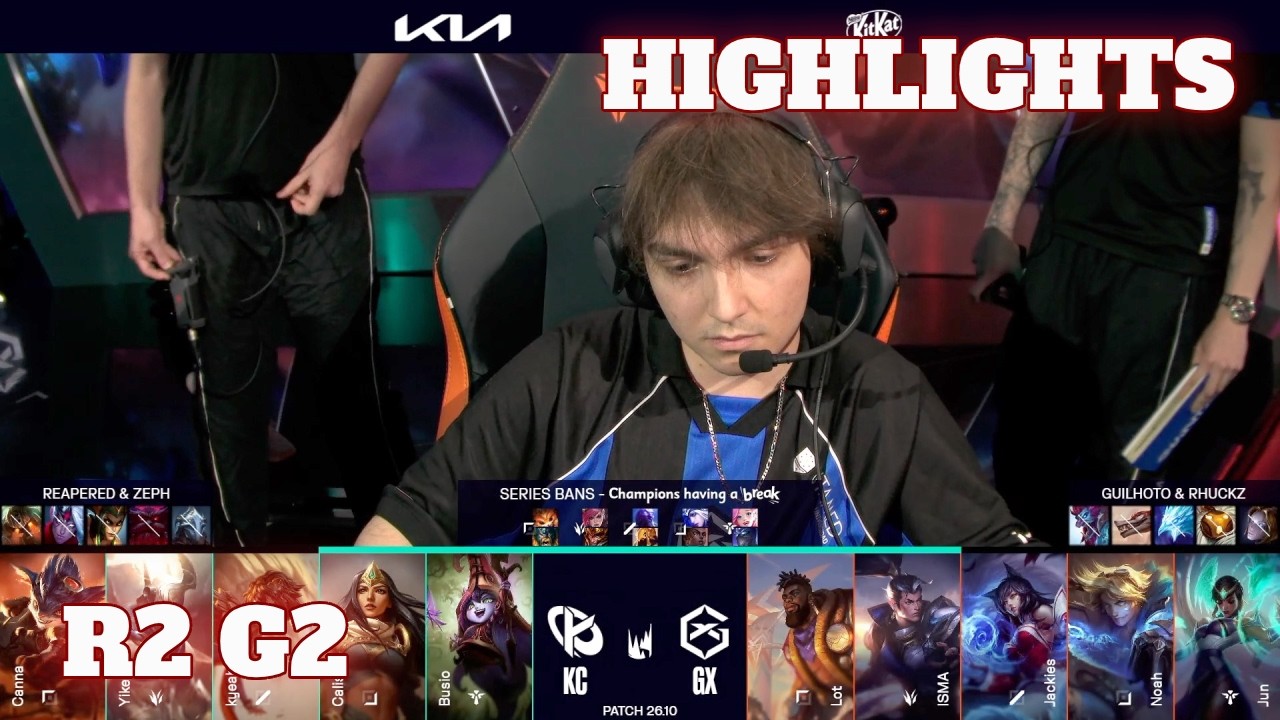 KC vs GX - Game 2 Highlights | Round 2 LEC Spring 2026 Playoffs | Karmine Corp vs GIANTX G2 background