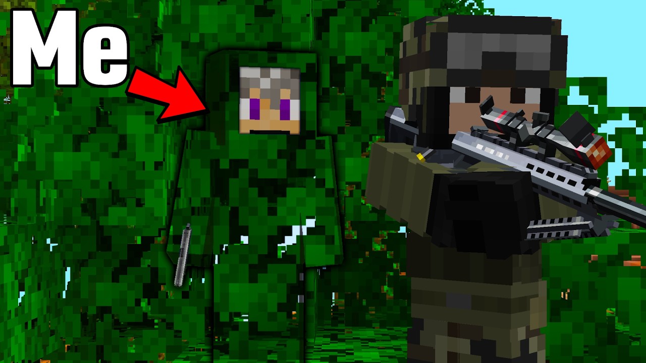 I Snuck Into a Minecraft War (and won) background