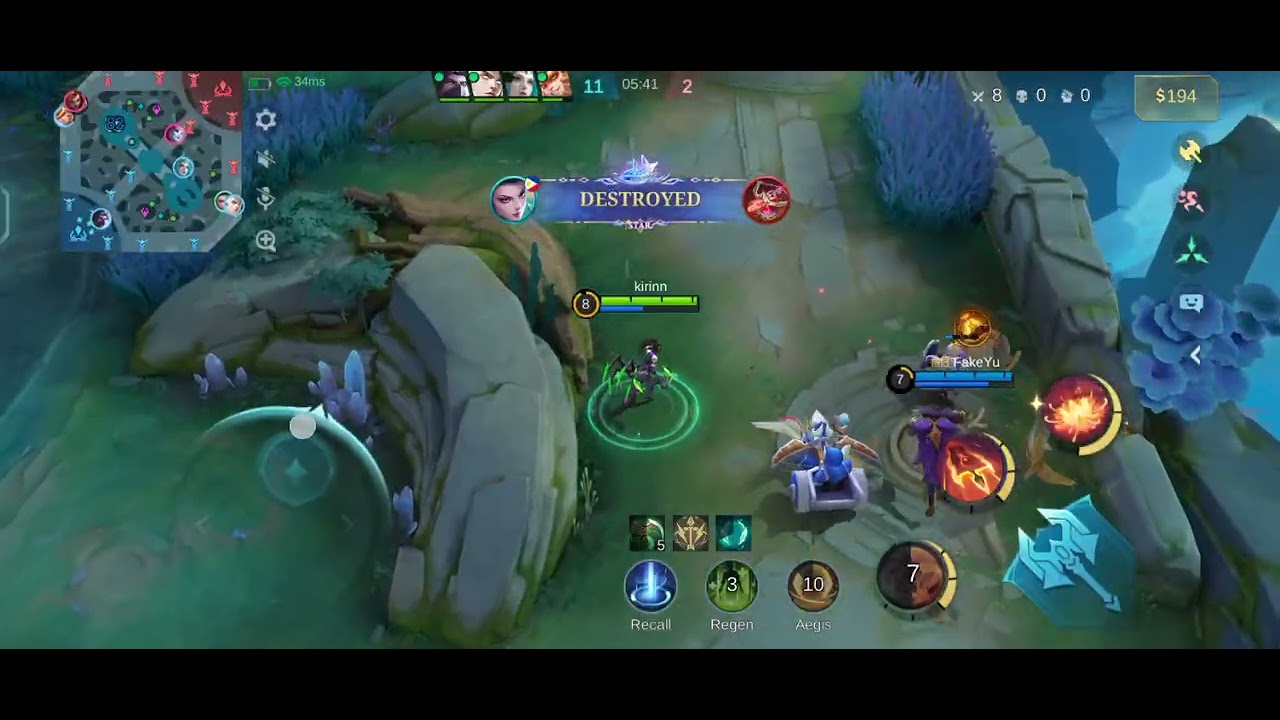 Mobile Legends: Bang Bang | Classic Game Using Hanabi Venom Skin | Dark System? Or not? background