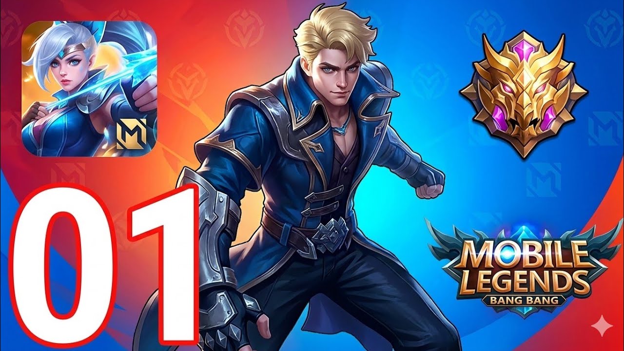 Mobile Legends: Bang Bang - Gameplay Walkthrough Part 01 - Gusion - Assassin ⚔️💙 (iOS, Android) background