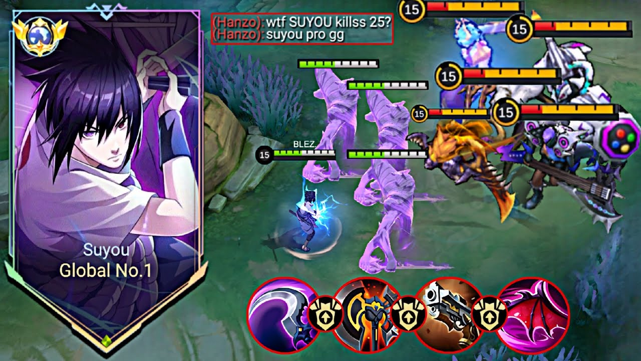 25 Killss!! 🔥 SUYOU TOP GLOBAL NEW BEST ONESHOT BUILD EMBLEM IN HIGH RANK 2026!! (Must Watch) - MLBB background