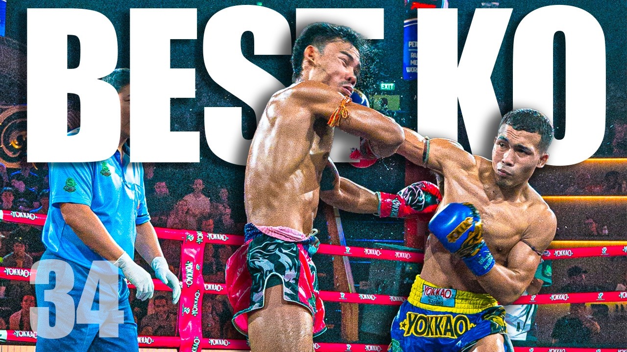 Muay Thai Best KO Vol. 34 | Savage Elbows & Crushing Body Shots background