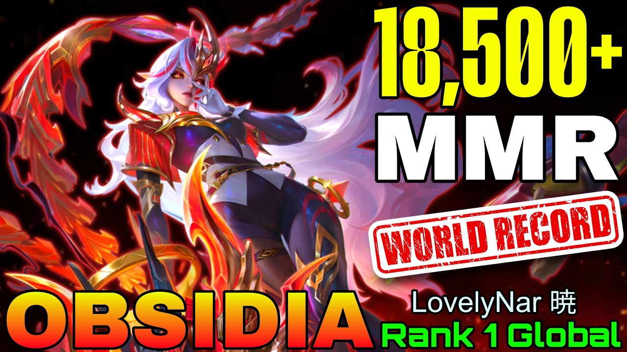Crazy 18,500+ MMR Obsidia Deadly Marksman - Top 1 Global Obsidia by LovelyNar 暁 - Mobile Legends background