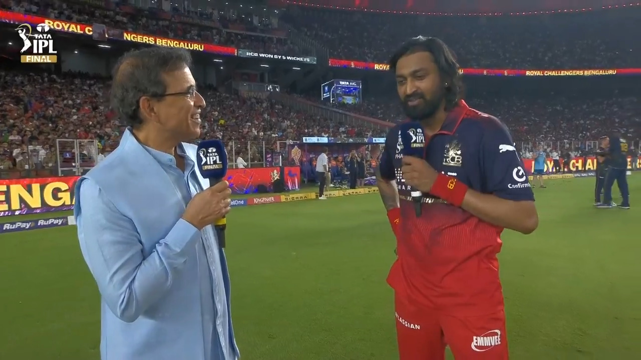 IPL 2026 Final: RCB vs GT - Krunal Pandya Interview background