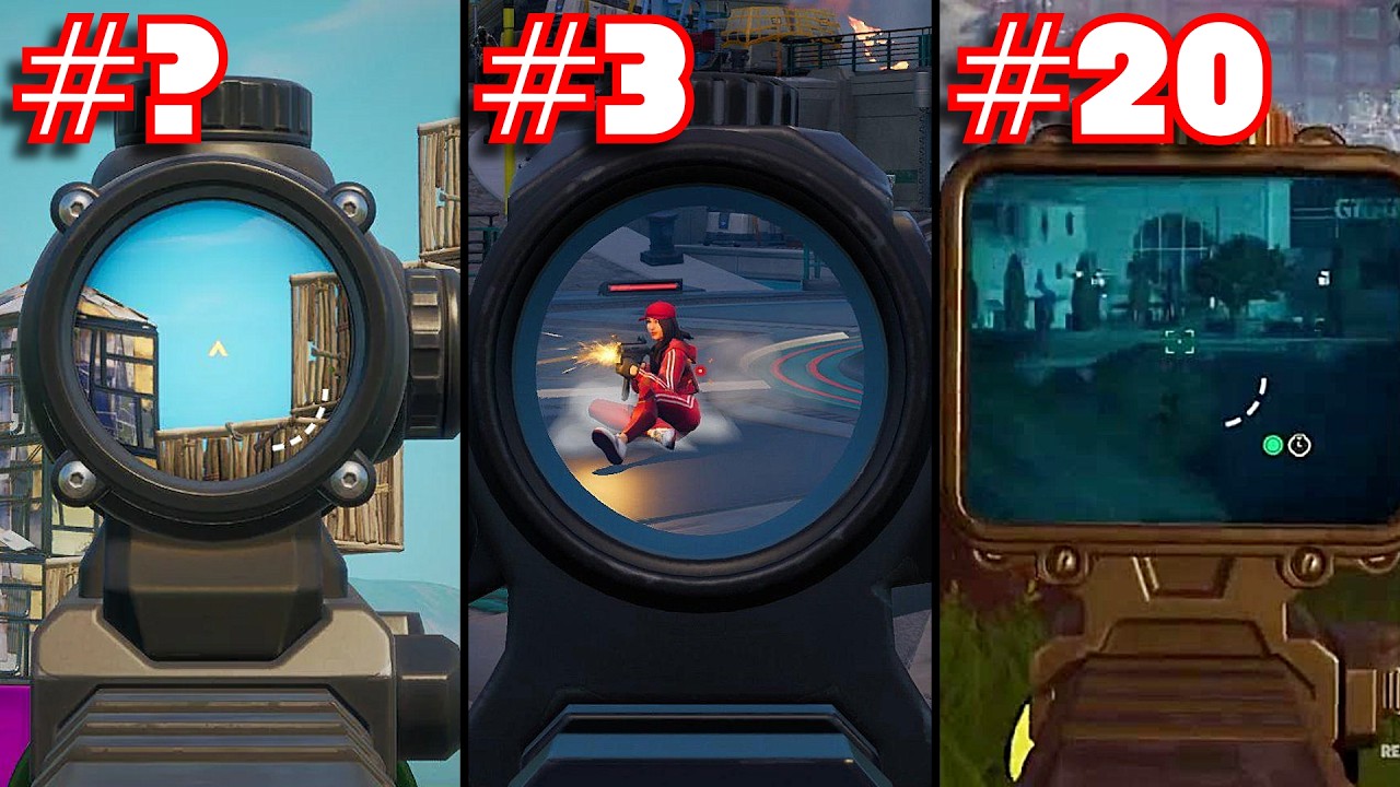 Ranking EVERY SCOPE In FORTNITE HISTORY From WORST To BEST background