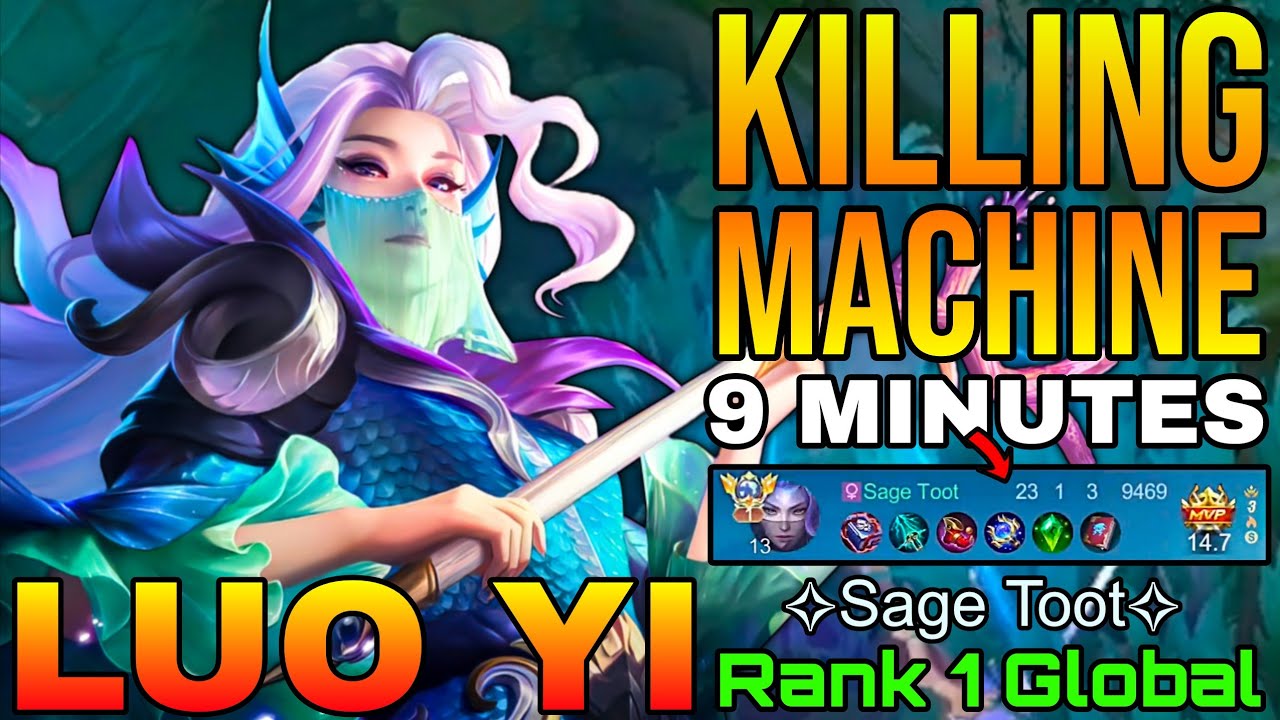 Deadly Midlaner Luo Yi The Killing Machine - Top 1 Global Luo Yi by Sage Toot - Mobile Legends background