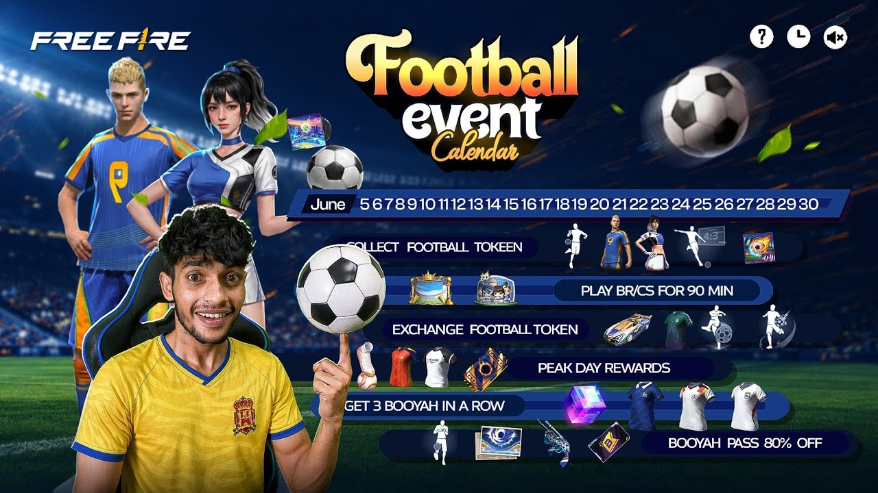 FOOTBALL EVENT STARTED SOON ⚽️ Free Fire Max background