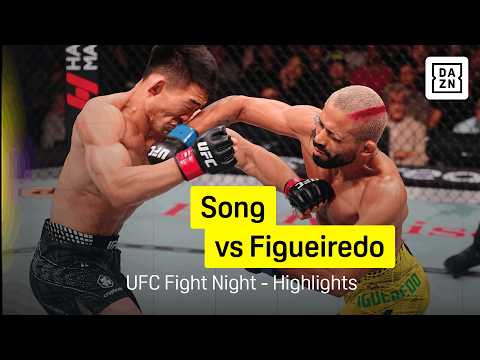 Song Yadong vs Deiveson Figueiredo | UFC Fight Night | DAZN Highlights background