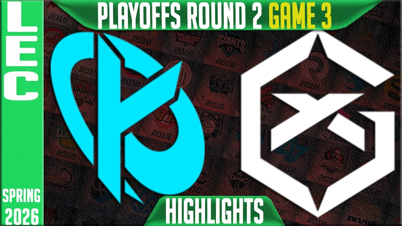 KC vs GX Highlights Game 3 | LEC Spring 2026 Playoffs | Karmine Corp vs GiantX G3 background