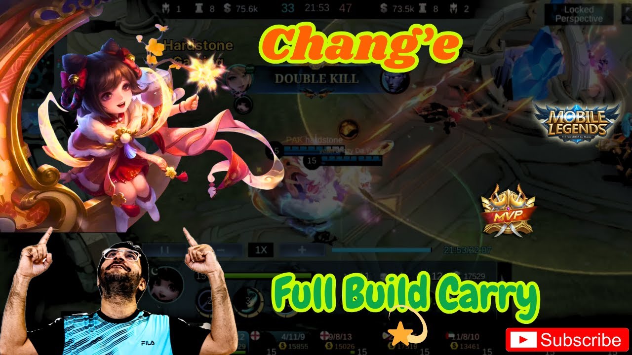 Chang’e 🌙 MVP Gameplay 💥 | Legendary Carry | MLBB | Mobile Legends bang Bang #hardstonegaming background