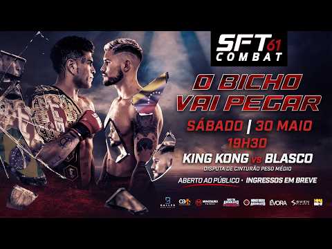 SFT 61 AO VIVO | Disputas de cinturão e grandes guerras no cage background