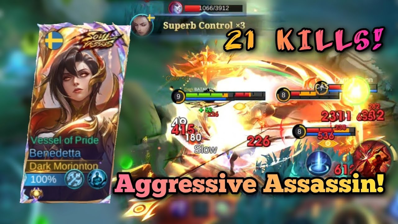 When It Becames Personal‼️ Benedetta Vs Sora Gameplay ‼️ Guide | Emblem | Build #mobilelegends background