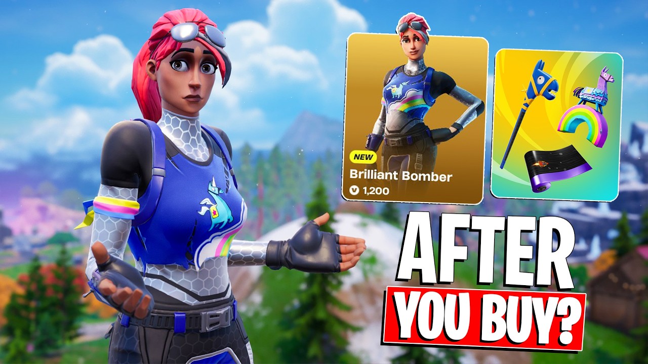 BRILLIANT BOMBER Review | Gameplay + Combos! (Fortnite) background
