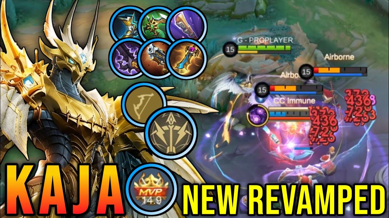 19 Kills!! Kaja Revamp with Insane Attack Speed Build - New Revamp Tryout ~ MLBB background