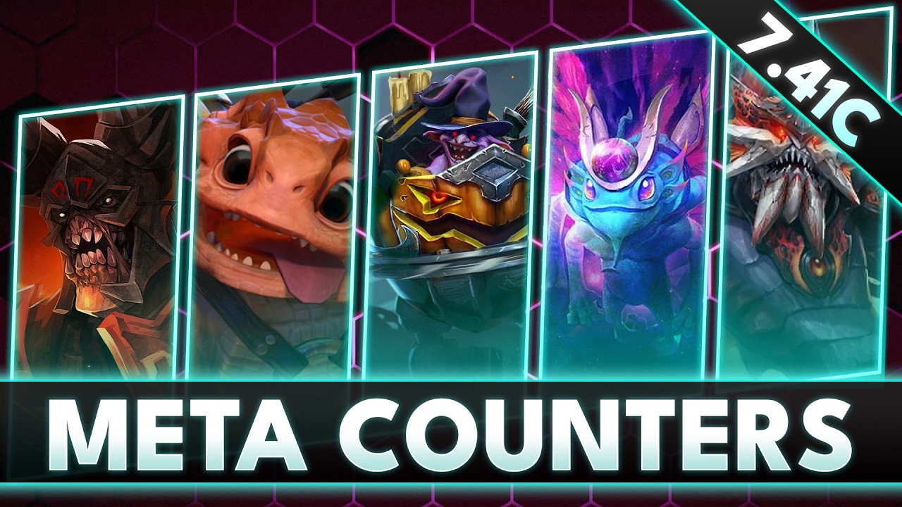 7 BROKEN HEROES and HOW TO EASILY COUNTER THEM - Dota 2 Meta Guide 7.41c background