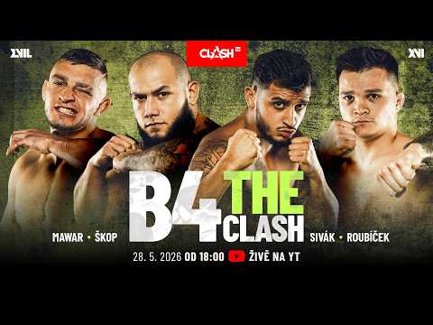 🔴 B4THECLASH: Sivák⬩Škop⬩Mawar⬩Roubíček 🔥 CLASH 16 background