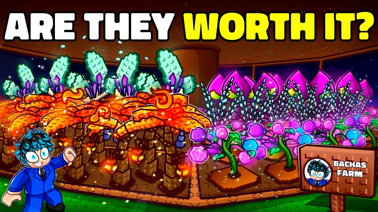 I Got EVERY New Plant on Build a Ring Farm! background