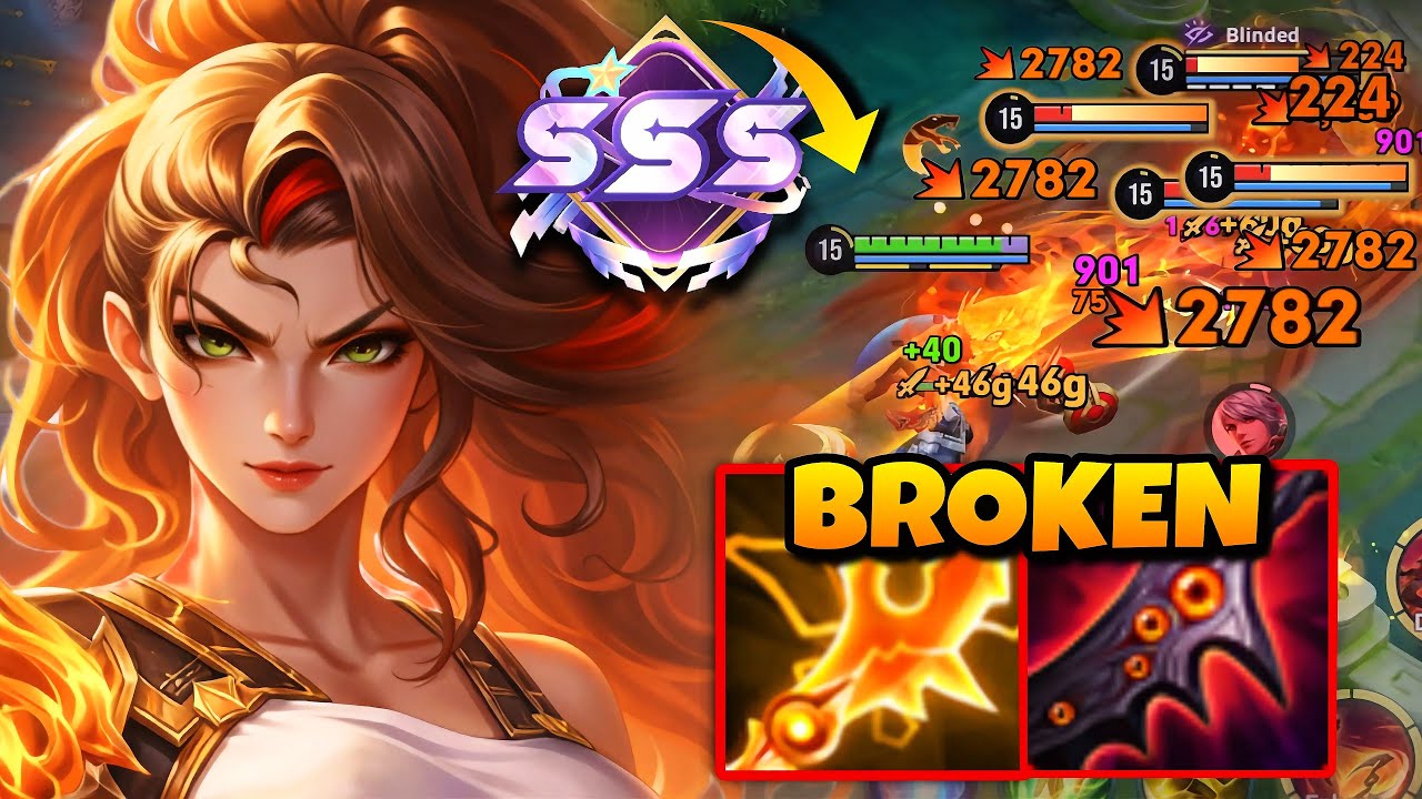 TOP 1 LUARA BEST SPARKFORGED BUILD DESTROYING META HERO ARLI IN FARM! | HONOR OF KINGS background