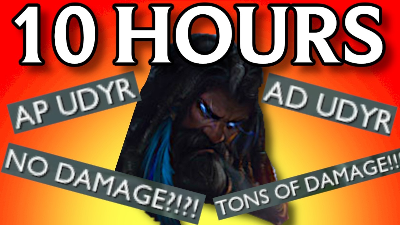 I Spent 10 Hours Learning Udyr to PROVE He's NUTS background