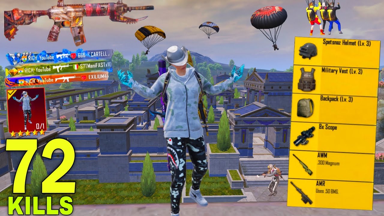 72 KILLS!š„ EVERY PUBG PLAYER SHOULD WATCH THIS GAMEPLAY š„µ Pubg mobile -BGMI background