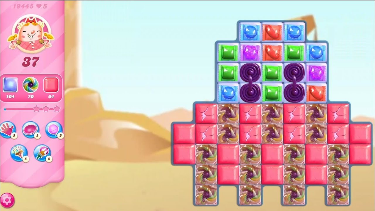 Candy Crush Saga Level 19445 Walkthrough | Tips & Strategy background