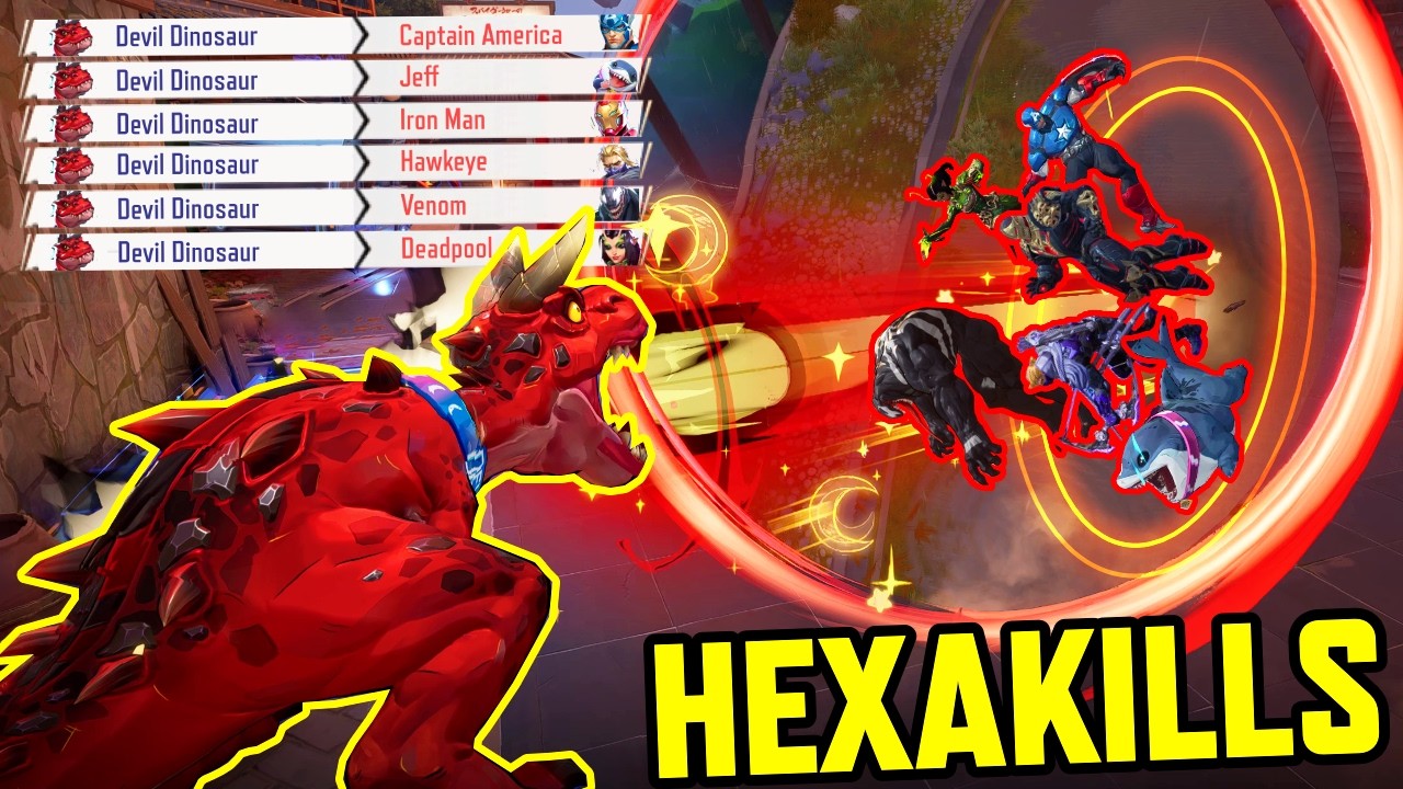 30 minutes of insane marvel rivals hexakills.. background