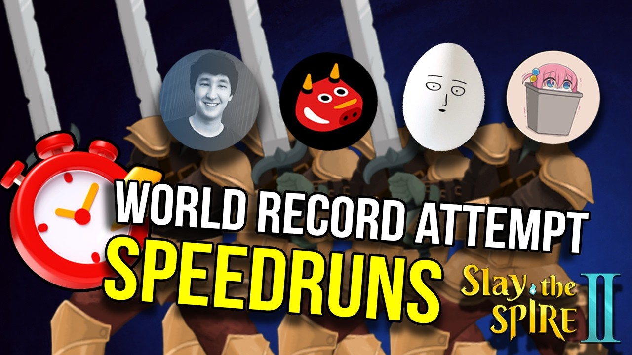 We Tried to Get the Speedrun World Record on A10 | Slay the Spire 2 background