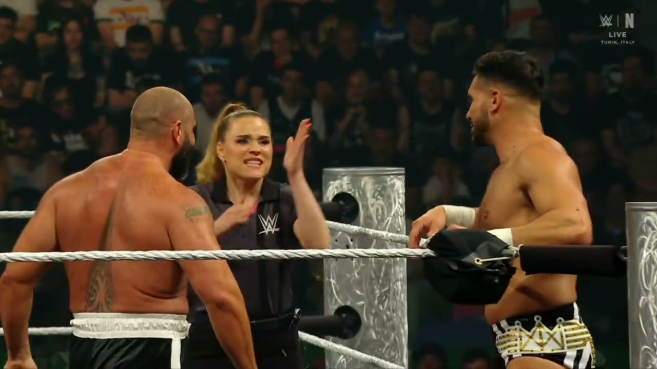 WWE RAW REY MYSTERIO & DRAGON LEE VS RUSEV & ETHAN PAGE 06/01/26 background