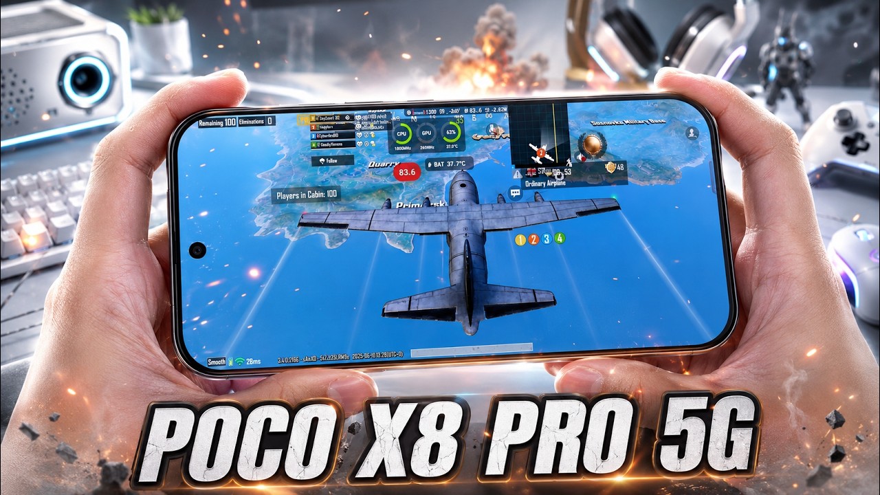 POCO X8 Pro test game PUBG Mobile | Dimensity 8500-Ultra background