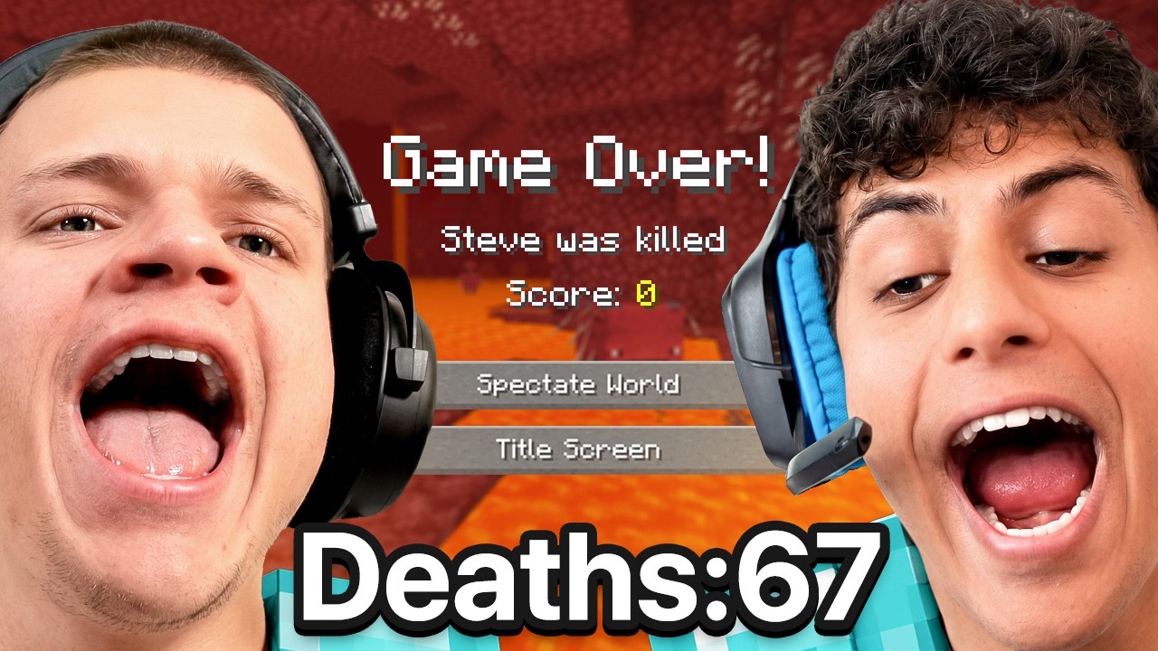 Every Time Jynxzi & Stable Ronaldo Died In Minecraft! background