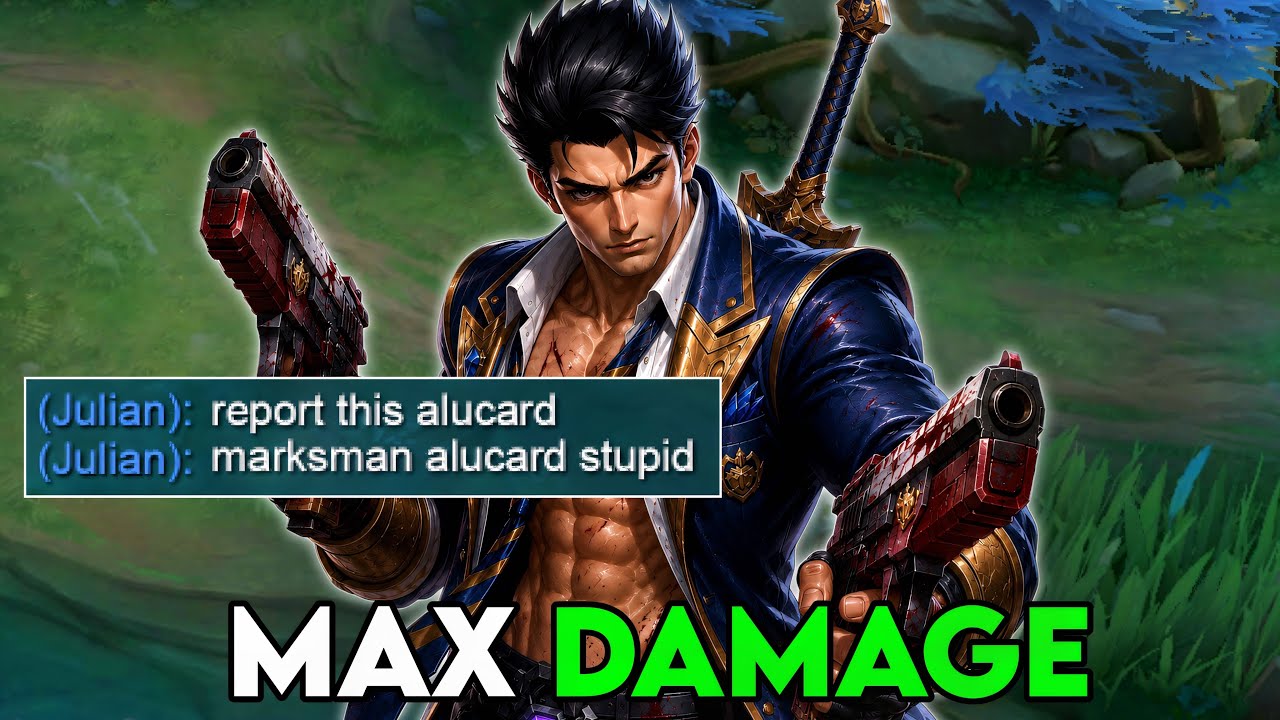 I GOT REPORTED đš FOR USING MARKSMAN ALUCARDđ background