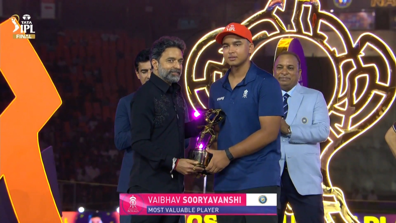 TATA IPL 2026: Most Valuable Player - Vaibhav Sooryavanshi background