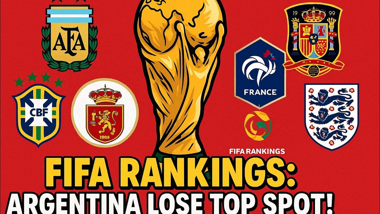 FIFA Rankings! Argentina lose top spot background