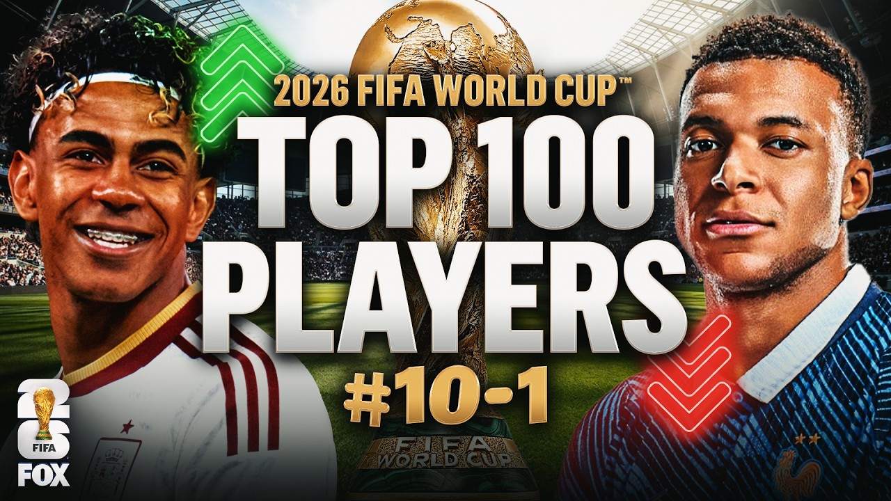 World Cup Top 100 Players Ranking REACTIONS ⚽️ Kylian Mbappé Or Lamine Yamal? 👀 10-1 background