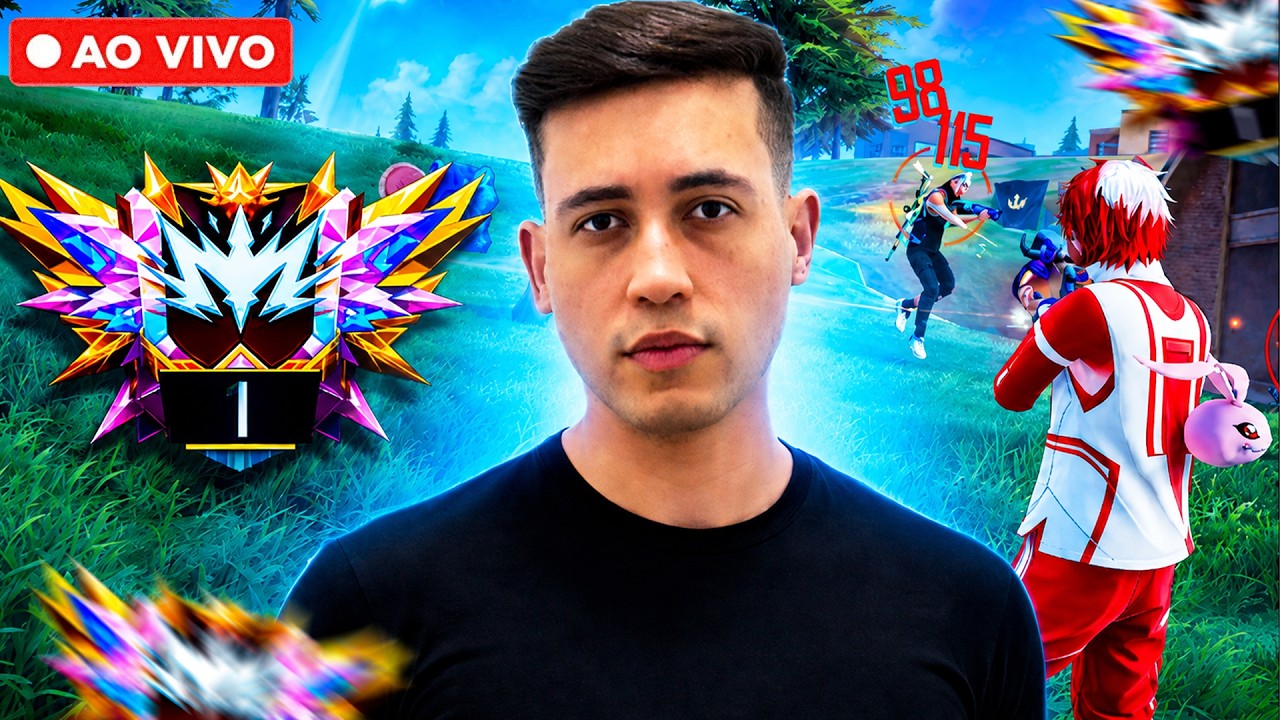CARREGANDO OS ALEATÓRIOS NO DESAFIANTE 🔥 FREE FIRE AO VIVO | LEVELUP background