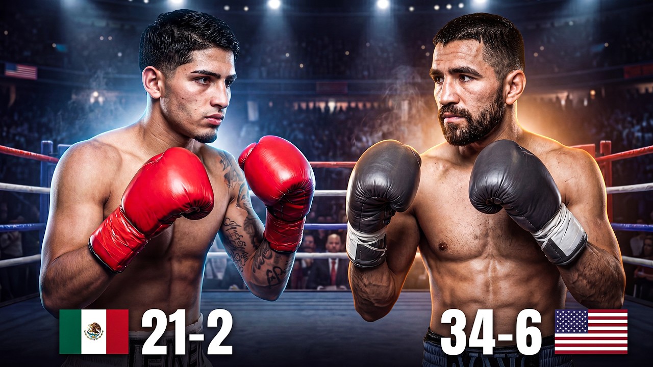 Bryan Acosta (DOM) vs Ronny Rios (USA) | Boxing Fight Highlight background