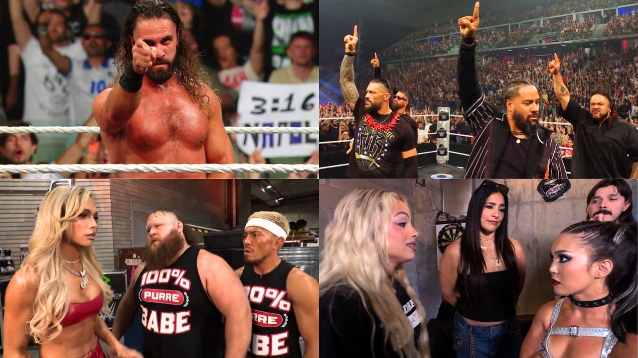 WWE Raw 06/01/26 Results- Rollins Eyes on Roman, Breakker Attacks Heyman, Fatu Acknowledged Reigns π₯ background