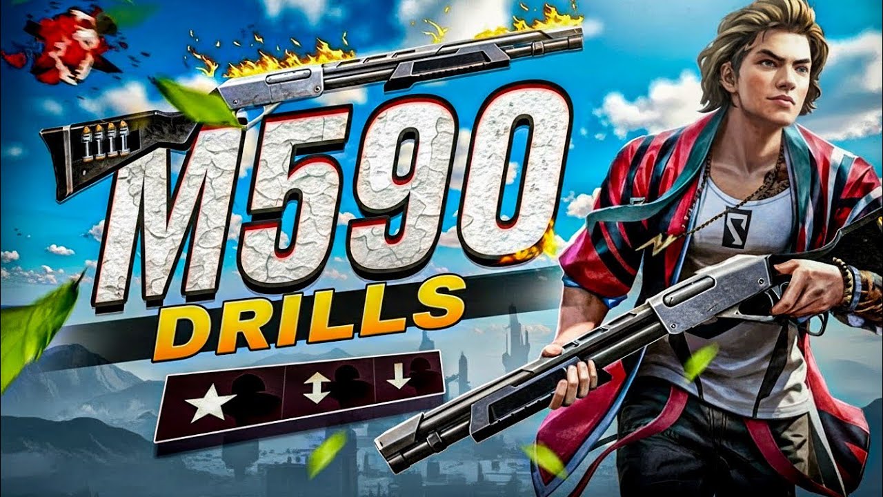 MASTER the M590 Like a PRO 💥 | Best Free Fire Drills & Esports Tips 🔥 background