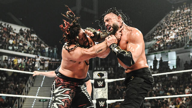 Roman Reigns vs. Jacob Fatu | Tribal Combat: WWE Clash in Italy 2026 highlights background