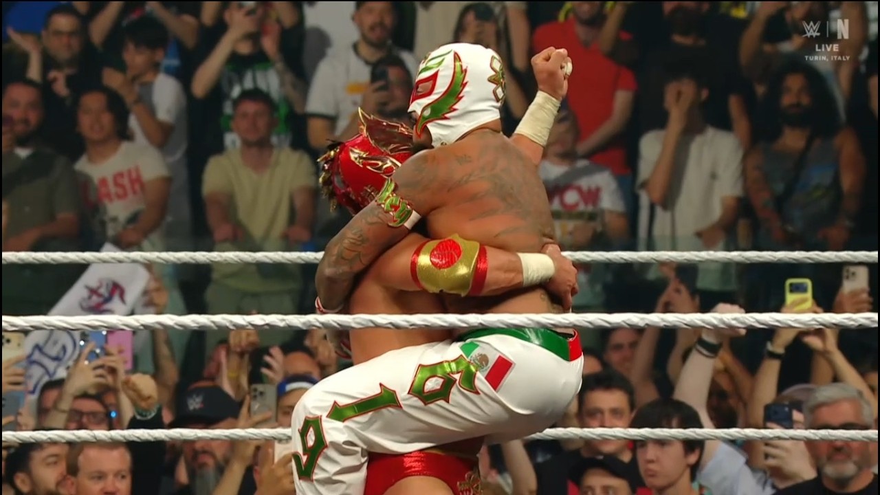 Rey Mysterio & Dragon Lee vs. Ethan Page & Rusev - RAW 6/1/2026 background