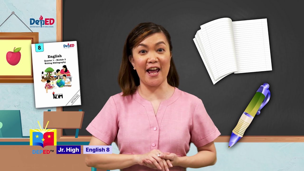 Grade 8 English Q1 Ep3: Writing Bibliography background