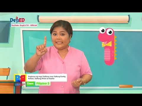 Grade 3 Filipino Q1 Ep5: Pagbasa ng mga Salitang May Tatlong Pantig Pataas at Salitang May Klaster